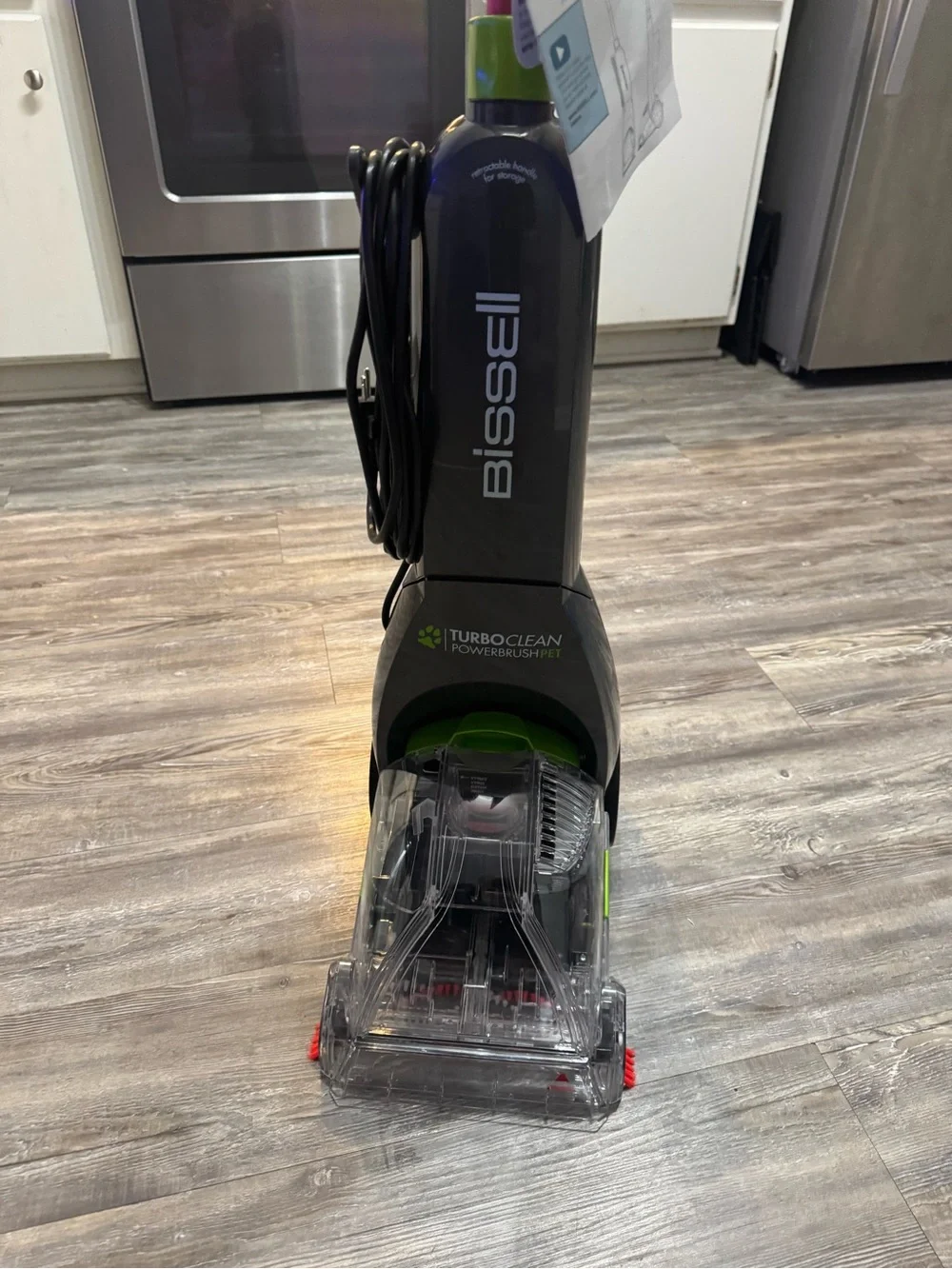 Compact Black and Lime Corded Handheld Cleaner
